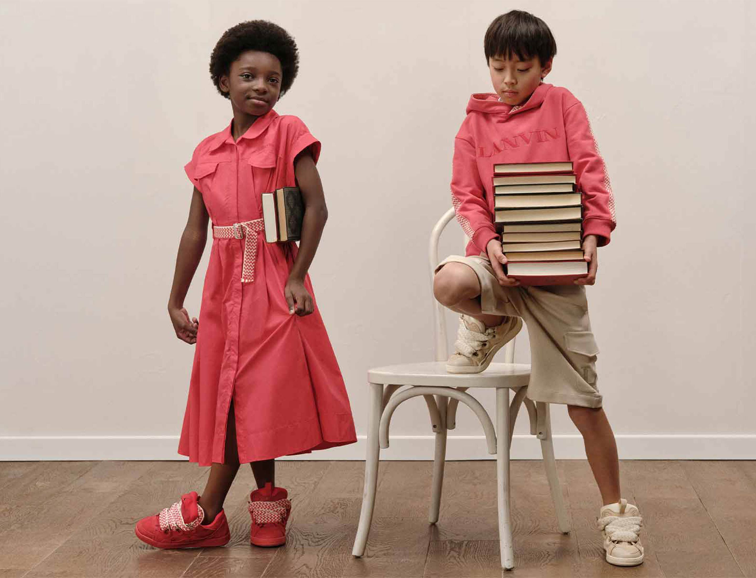 Lanvin brand on kids around