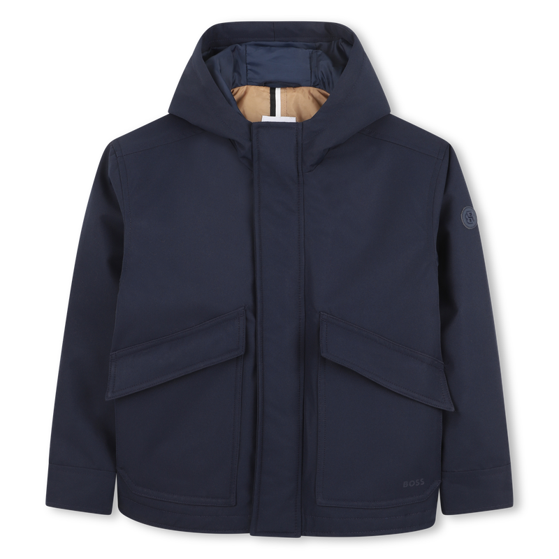 Chaqueta con capucha BOSS 
                        NI&Ntilde;O