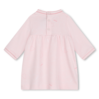 Vestido con ribetes de canal&eacute; BOSS NI&Ntilde;A