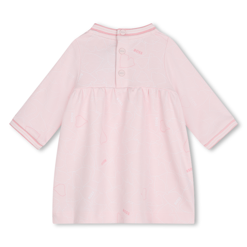 Vestido con ribetes de canal&eacute; BOSS 
                        NI&Ntilde;A