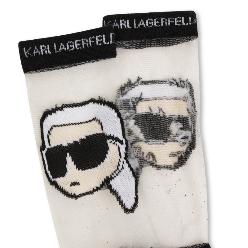 Calcetines con calados KARL LAGERFELD KIDS 
                        NI&Ntilde;A