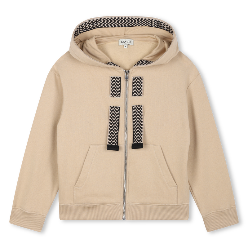 Sudadera con logo bordado LANVIN 
                        NI&Ntilde;O