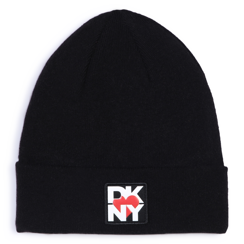Gorro de punto con vuelta DKNY 
                        NI&Ntilde;A