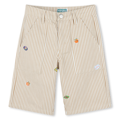 Bermudas de rayas y parches KENZO KIDS NI&Ntilde;O