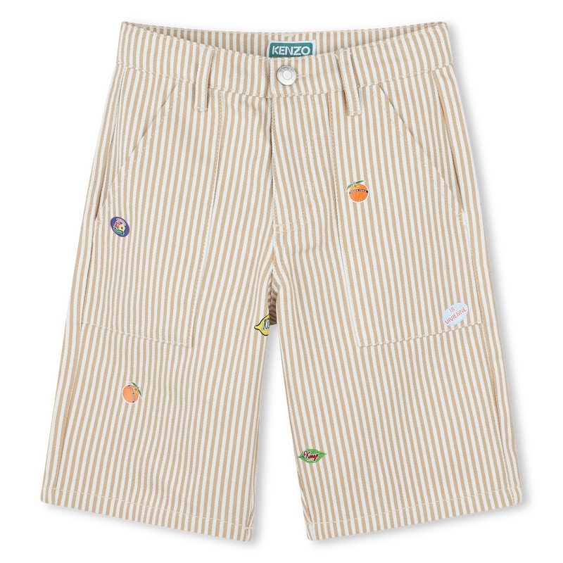 Bermudas de rayas y parches KENZO KIDS 
                        NI&Ntilde;O