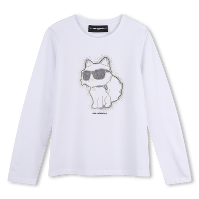 Camiseta de manga larga KARL LAGERFELD KIDS NI&Ntilde;A