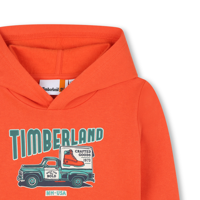 Sudadera con capucha de vell&oacute;n TIMBERLAND 
                        NI&Ntilde;O