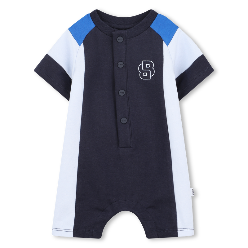 Mono corto tricolor BOSS 
                        NI&Ntilde;O