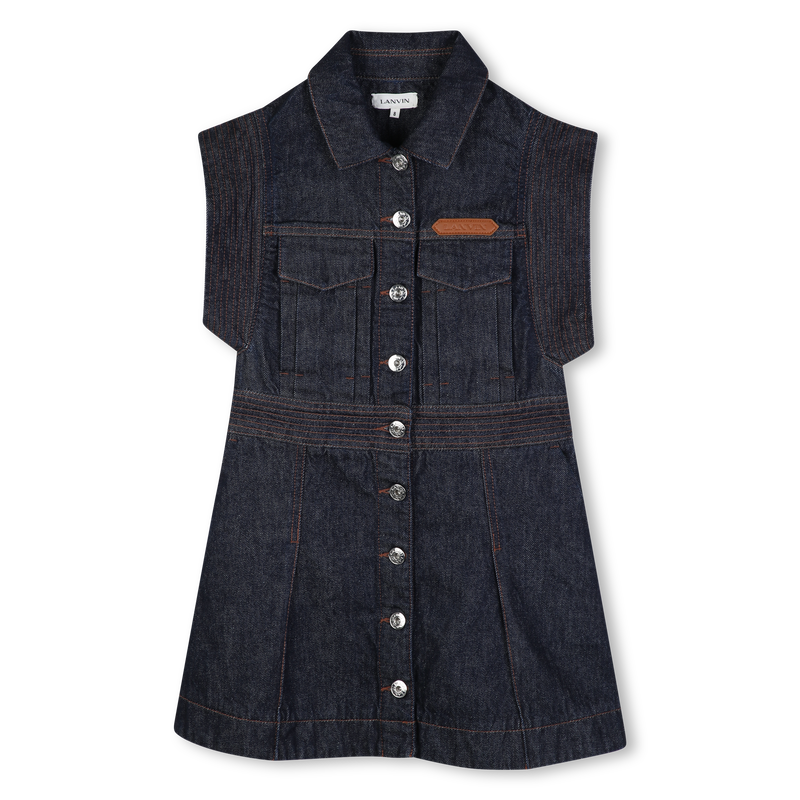 Vestido de denim LANVIN 
                        NI&Ntilde;A