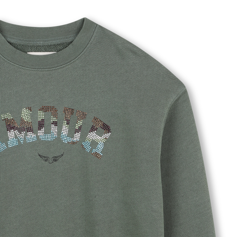 Sudadera jaspeada ZADIG & VOLTAIRE 
                        NI&Ntilde;A