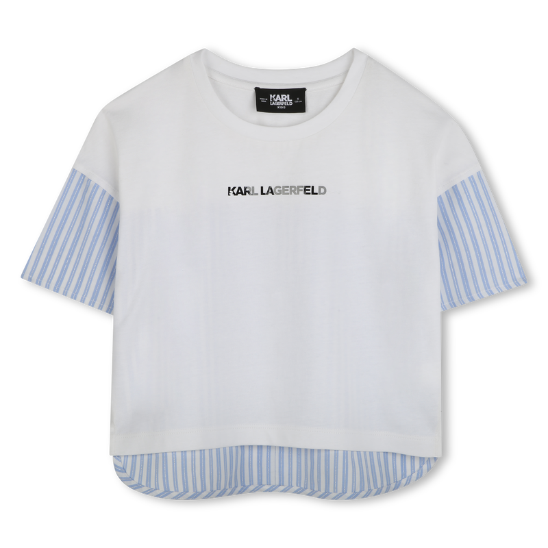 Camiseta bimateria estampada KARL LAGERFELD KIDS 
                        NI&Ntilde;A