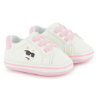 Zapatillas de cuero sint&eacute;tico KARL LAGERFELD KIDS 
                    NI&Ntilde;A