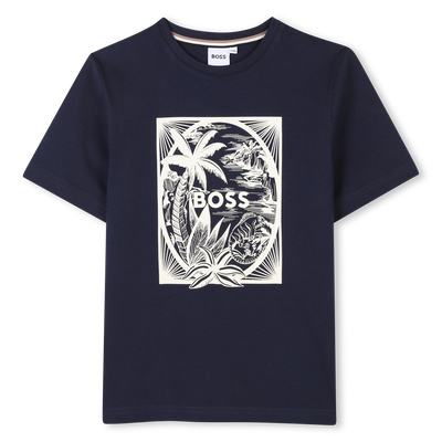 Camiseta algod&oacute;n manga corta BOSS NI&Ntilde;O