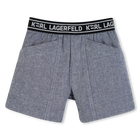 Conjunto de camiseta y pantal&oacute;n corto KARL LAGERFELD KIDS 
                    NI&Ntilde;O