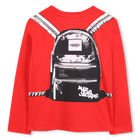 Camiseta de punto de algod&oacute;n MARC JACOBS 
                    NI&Ntilde;O