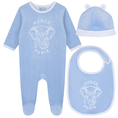 Pijama con gorro y babero KENZO KIDS UNISEXO