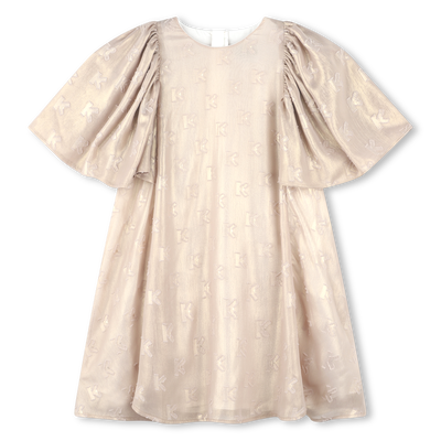 Vestido de jacquard lam&eacute; KENZO KIDS NI&Ntilde;A