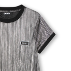 Vestido plisado de manga corta DKNY 
                    NI&Ntilde;A