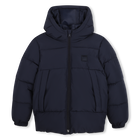 Chaqueta acolchada con capucha, MARINO, hi-res