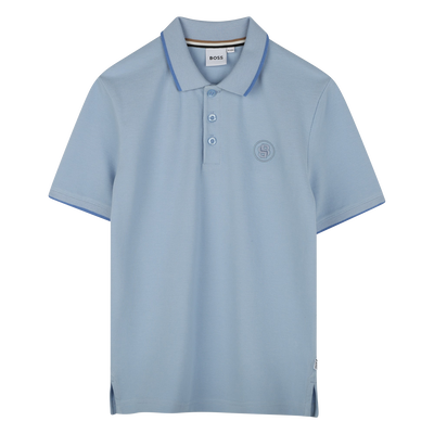 Polo recto de algod&oacute;n BOSS NI&Ntilde;O