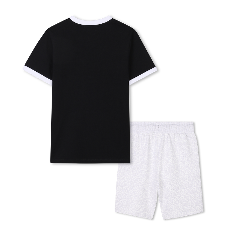 Conjunto camiseta y bermudas DKNY 
                        NI&Ntilde;O