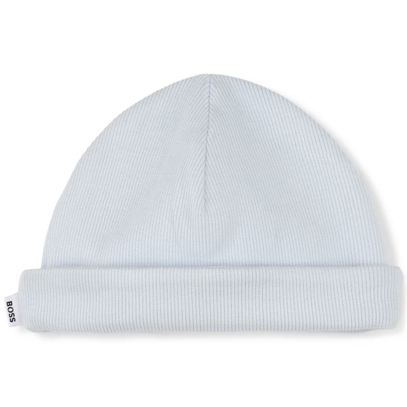 Gorro con vuelta de algod&oacute;n BOSS 
                        NI&Ntilde;O