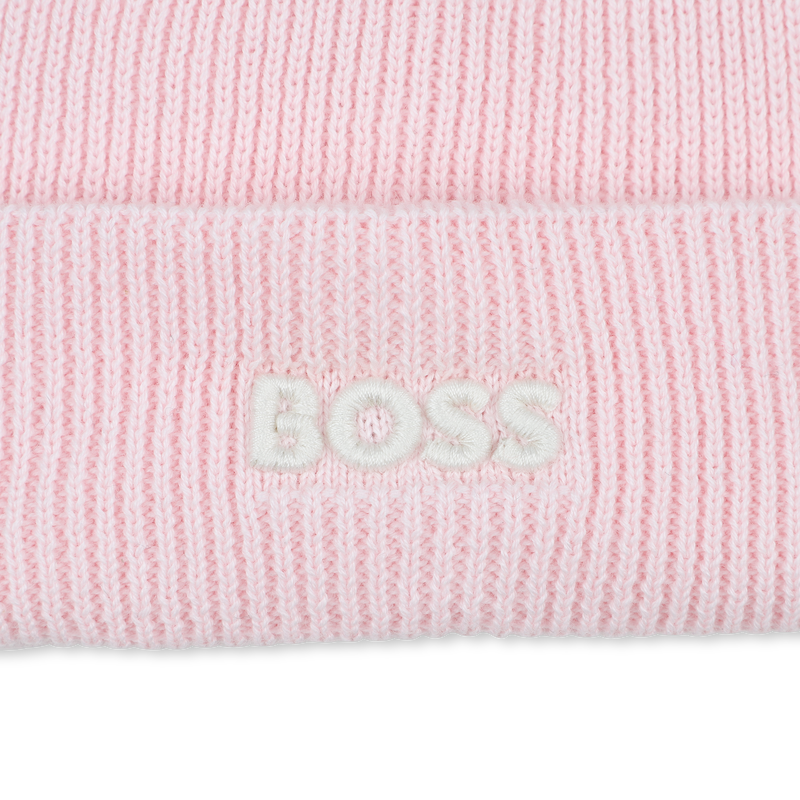 Gorro de punto con pomp&oacute;n BOSS 
                        NI&Ntilde;A