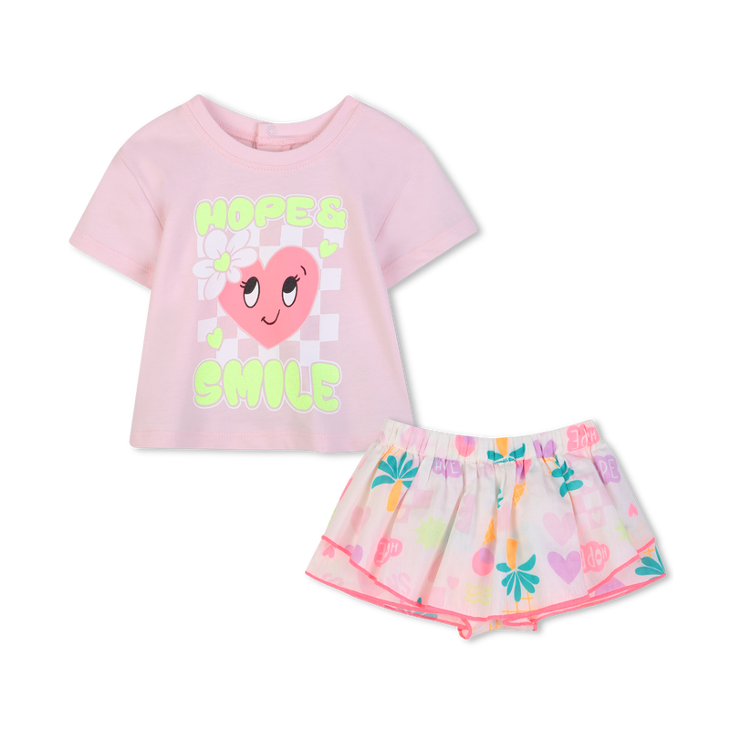 CONJUNTO CAMISETA + PANTAL&Oacute;N CORTO BILLIEBLUSH 
                        NI&Ntilde;A