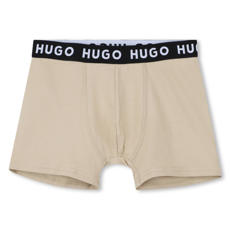 Pack de 2 calzoncillos b&oacute;xer HUGO 
                        NI&Ntilde;O