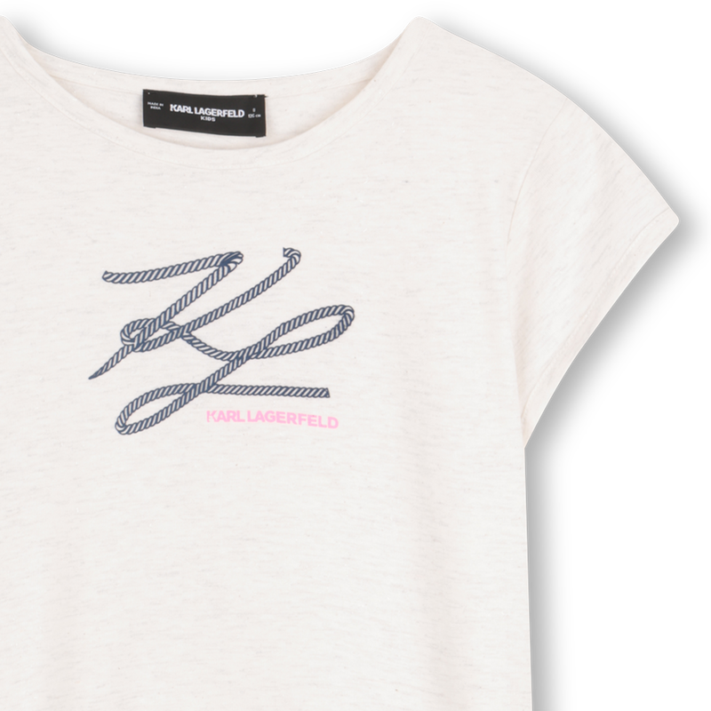 VESTIDO MANGA CORTA KARL LAGERFELD KIDS 
                        NI&Ntilde;A