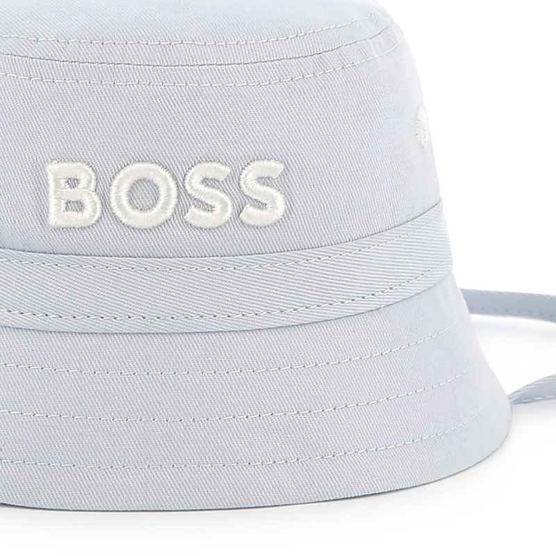 Gorro de algod&oacute;n con cordones BOSS 
                        NI&Ntilde;O