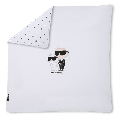 Manta de algod&oacute;n estampado KARL LAGERFELD KIDS UNISEXO