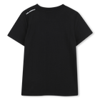 Camiseta con estampado metalizado KARL LAGERFELD KIDS 
                    NI&Ntilde;O