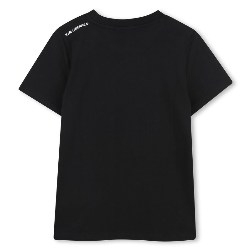 CAMISETA CON ESTAMPADO METALIZADO KARL LAGERFELD KIDS 
                        NI&Ntilde;O