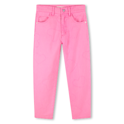 Pantal&oacute;n de sarga con corazones BILLIEBLUSH NI&Ntilde;A