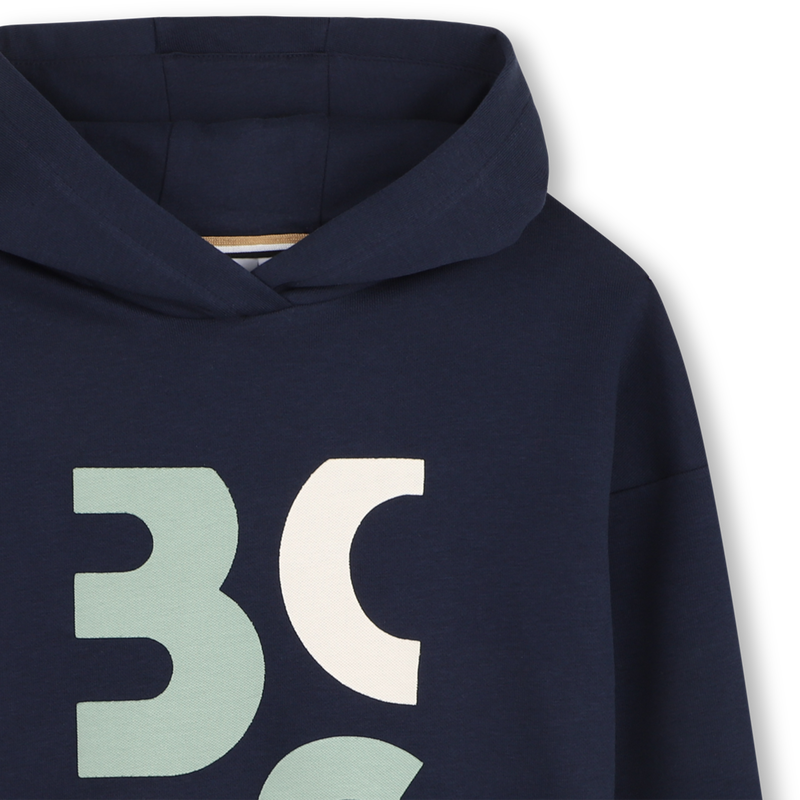 SUDADERA CON CAPUCHA BOSS 
                        NI&Ntilde;O