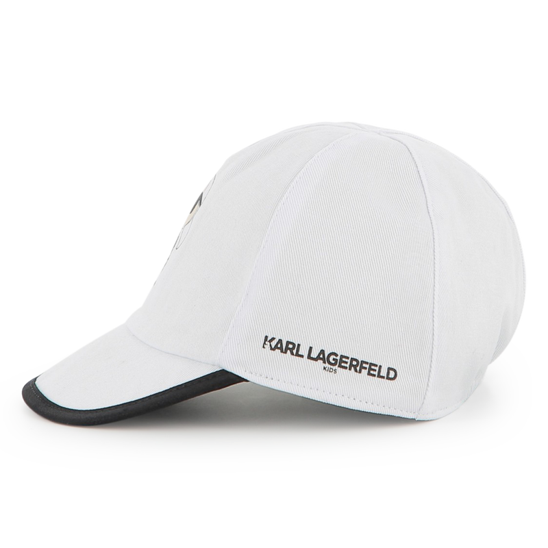 Gorra reversible de algodón KARL LARGERFELD KIDS 
                        NIÑO