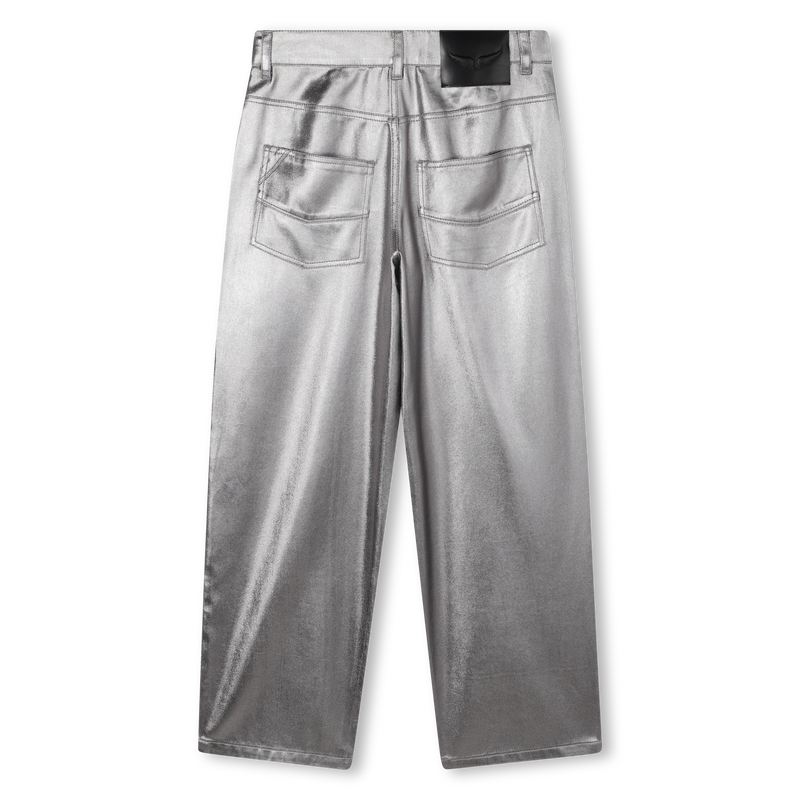 Pantal&oacute;n de pernera ancha plateado ZADIG & VOLTAIRE 
                        NI&Ntilde;A