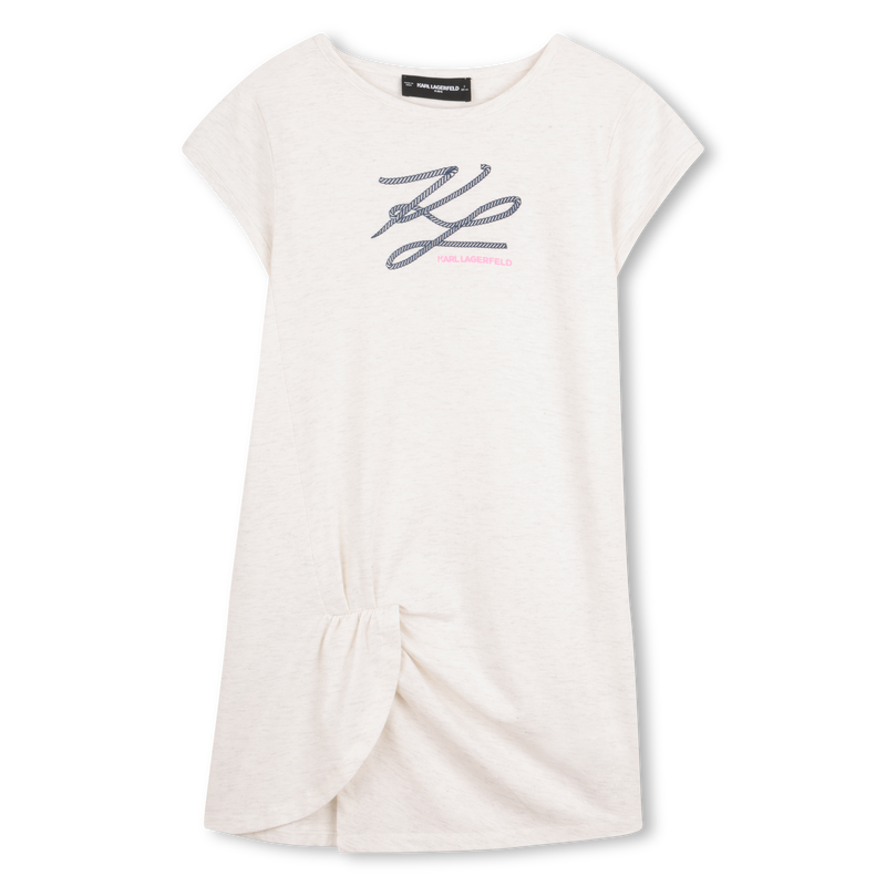 VESTIDO MANGA CORTA KARL LAGERFELD KIDS 
                        NI&Ntilde;A