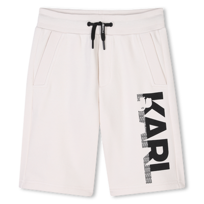 Bermudas el&aacute;sticas de algod&oacute;n KARL LAGERFELD KIDS NI&Ntilde;O