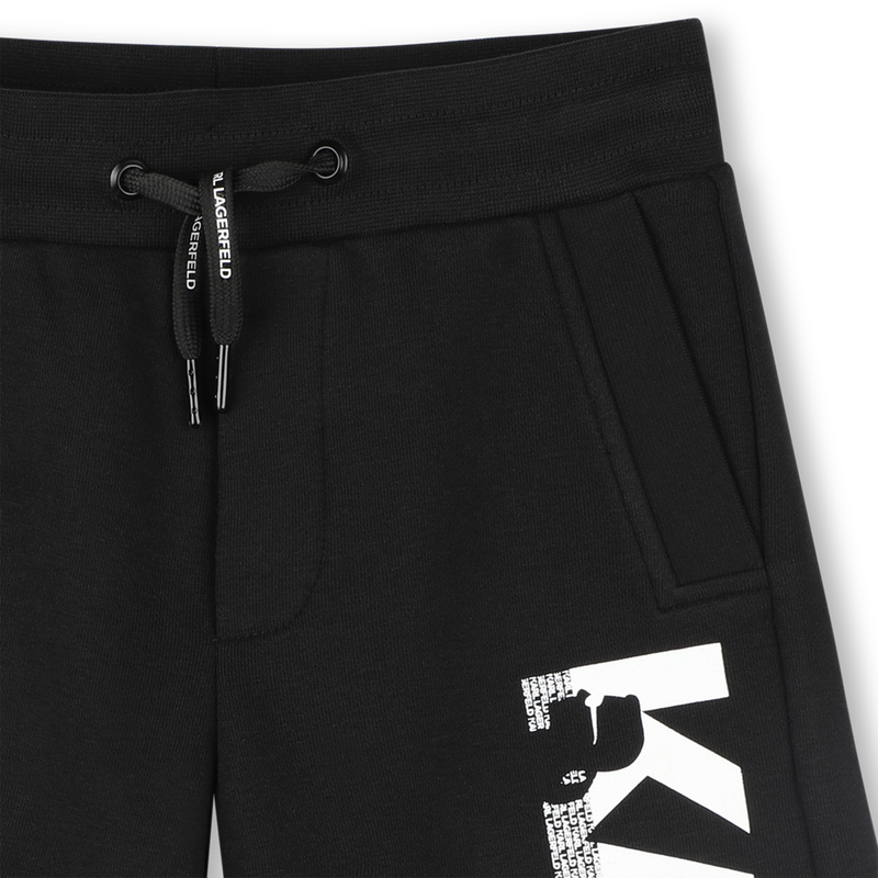 Bermudas el&aacute;sticas de algod&oacute;n KARL LAGERFELD KIDS 
                        NI&Ntilde;O