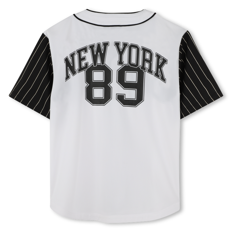 Camisa ancha con autom&aacute;ticos DKNY 
                        UNISEXO