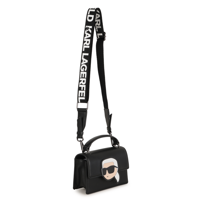 Bolso de mano en tejido recubierto de grano fino KARL LAGERFELD KIDS 
                        NI&Ntilde;A