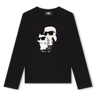 Camiseta con estampado KARL LAGERFELD KIDS 
                    NI&Ntilde;A