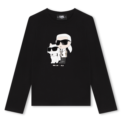 Camiseta con estampado KARL LAGERFELD KIDS NI&Ntilde;A