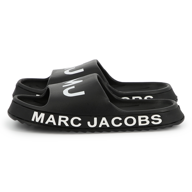 Chanclas con logo MARC JACOBS 
                        NI&Ntilde;O