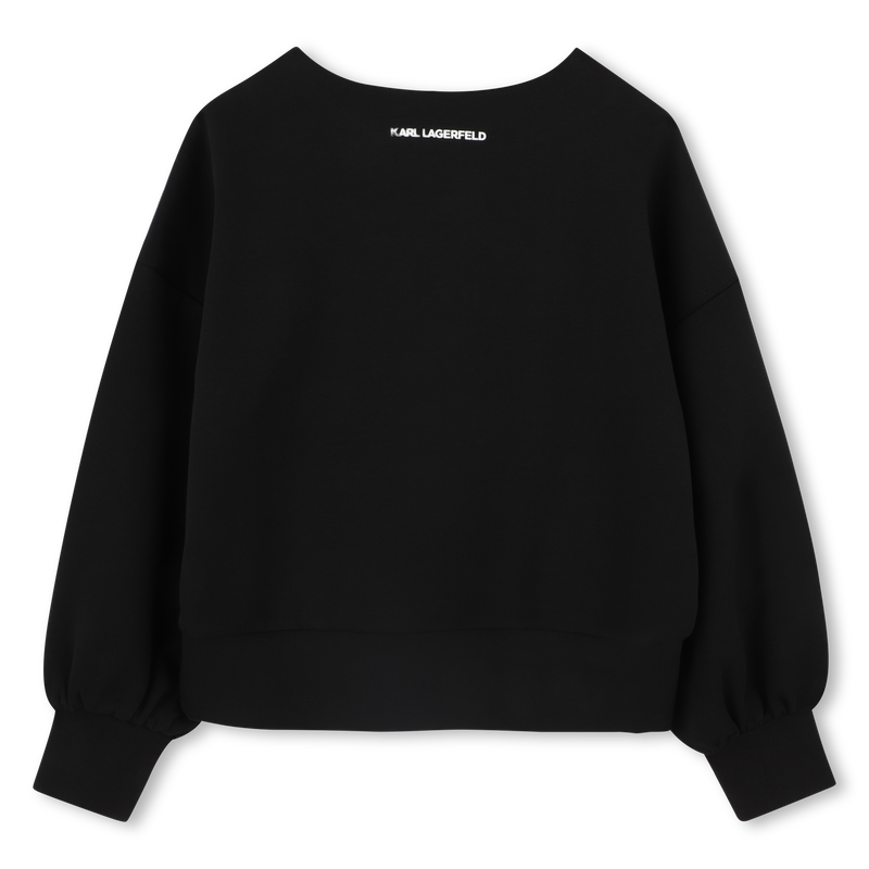Sudadera con bordado KARL LAGERFELD KIDS 
                        NI&Ntilde;A