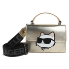 Bolso de mano en tejido recubierto de grano fino KARL LAGERFELD KIDS 
                    NI&Ntilde;A
