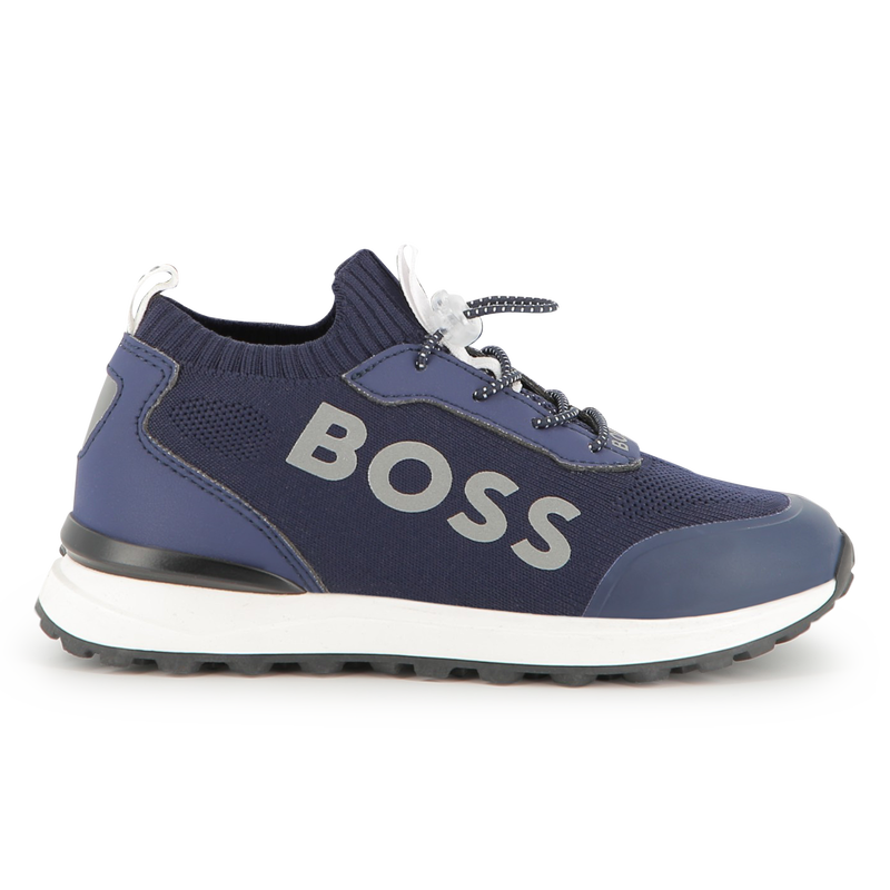 Zapatillas con cordones el&aacute;sticos BOSS 
                        NI&Ntilde;O