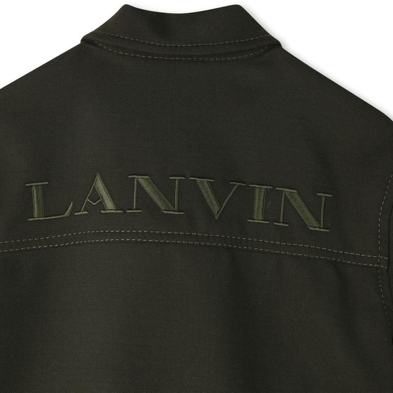 Camisa estampada bordada con logo lai LANVIN 
                        NIÑA